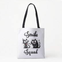 Smile Squad mit lustigem Katzen-Design