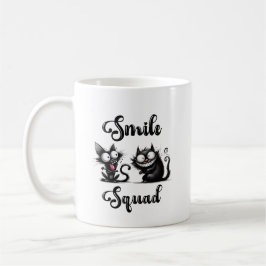 Smile Squad mit lustigem Katzen-Design Kaffeetasse