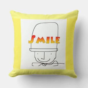 Smile Sunny Yellow Happy Upbeat Kissen