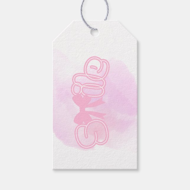 Smile tag geschenkanhänger (Vorderseite)