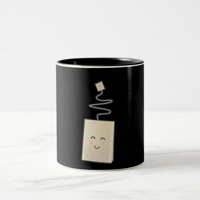 Smile Tea Zweifarbige Tasse (Mittel)