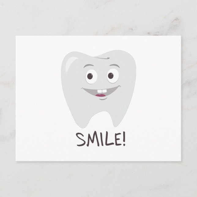 Smile Tooth Postkarte (Vorderseite)