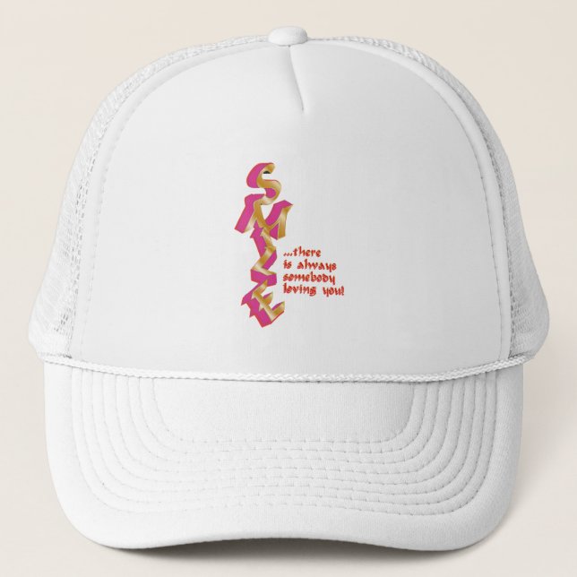 SMILE - Trucker Hat Truckerkappe (Vorderseite)