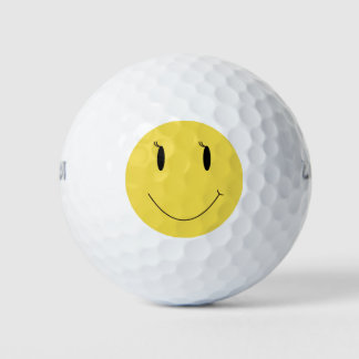 Smile  Yellow face 006 Golfball