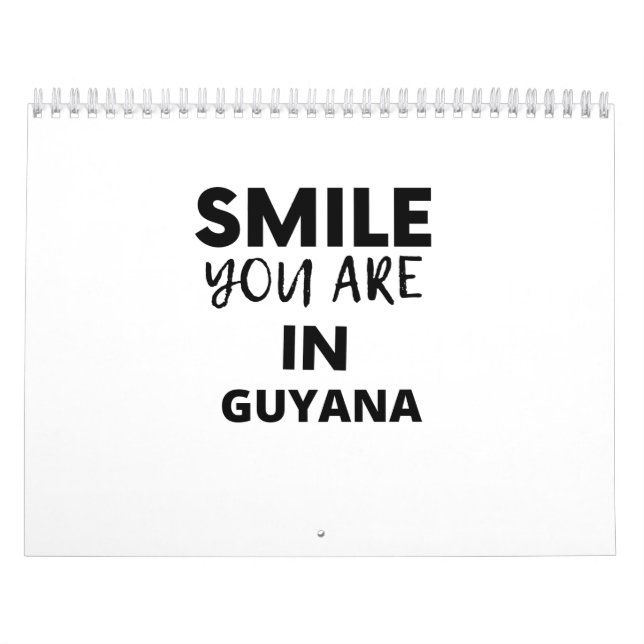 SMILE YOU ARE IN Guyana Kalender (Titelbild)