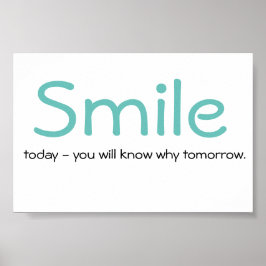 Smile Zitat Poster