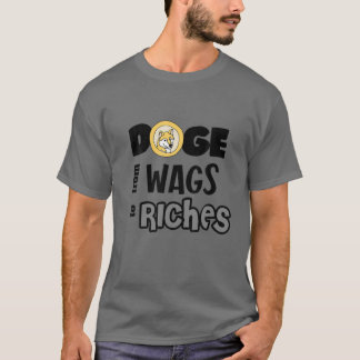 Smilecryptos Funny Dogecoin Dog Riches Cryptocurre T-Shirt