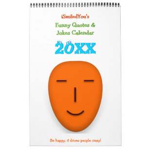 SmiledYou Funny Quotes & Jokes 2025 New Year Wall Kalender