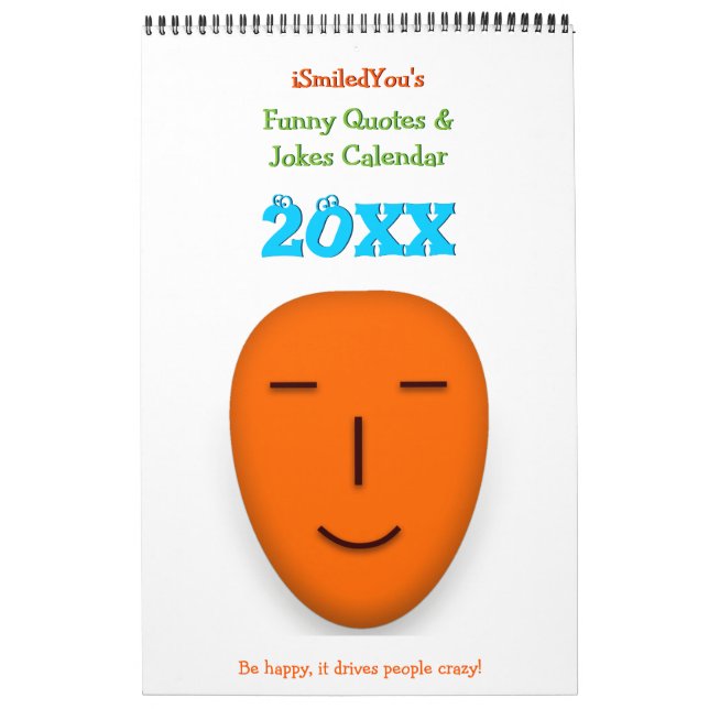 SmiledYou Funny Quotes & Jokes 2025 New Year Wall Kalender (Titelbild)