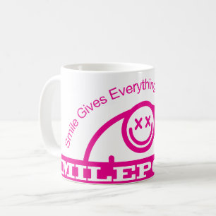 Smilepower rosa kaffeetasse