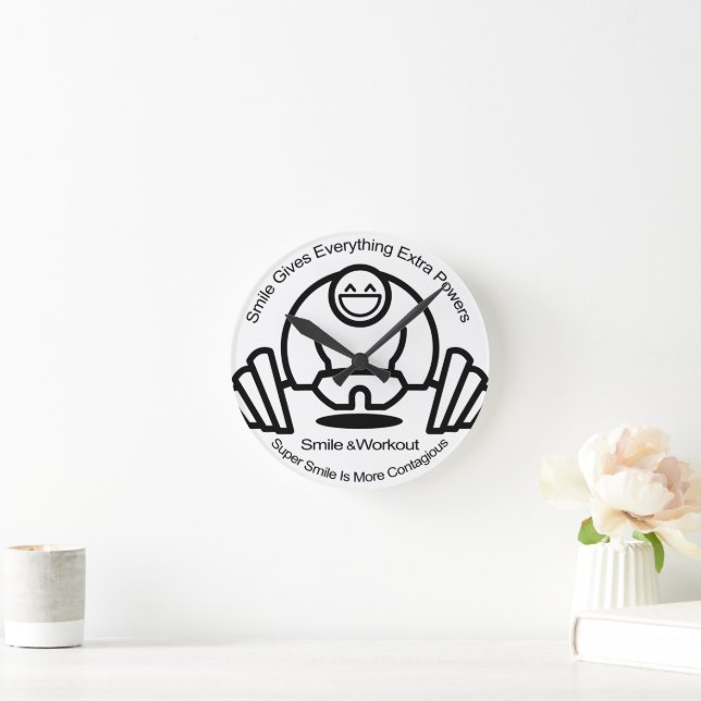 Smilepower Round Clock Runde Wanduhr (Zuhause)
