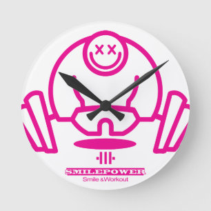 Smilepower Runde Wanduhr