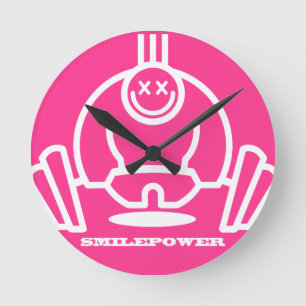 Smilepower Runde Wanduhr