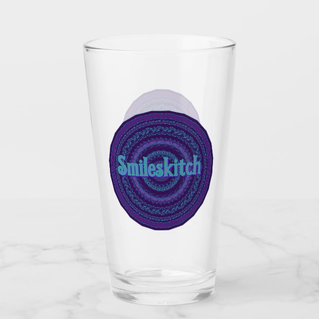 Smileskitch Community Becher Glas (Vorderseite)