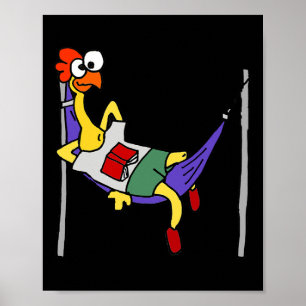 Smileteesanima Lustiges Gummihuhn Schläft In Ha Poster