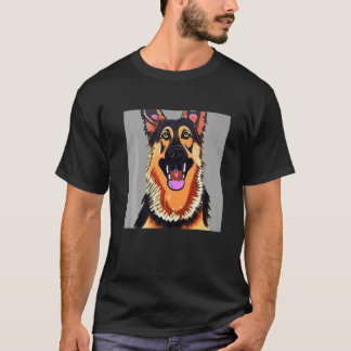 Smileteespets German Shepherd Puppy Dog T-Shirt