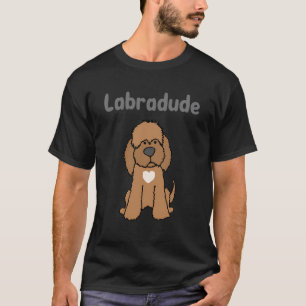 Smileteespetsa Funny Chocolate Labradoodle Hund La T-Shirt
