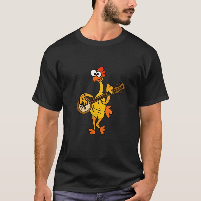 Smileteestank Funny Rubber Chicken Ping Banjo C T-Shirt (Vorderseite)