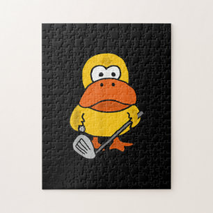 Smiletodays Funny Duck Playing Golf Puzzle