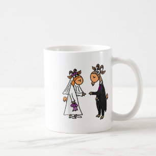Smiletodaytees Ziegenbrücke und -groom Hochzeit _1 Kaffeetasse