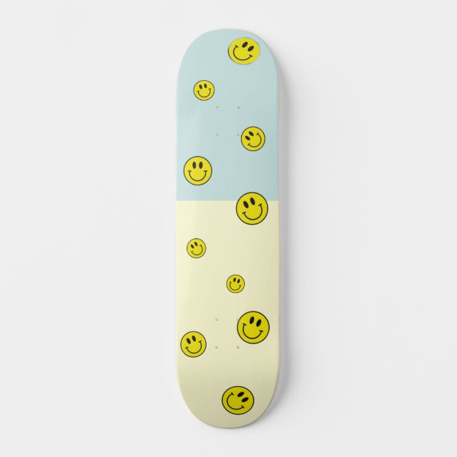Smiley Bear Smiley-Gesicht Skateboard  (Vorderseite)