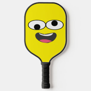 Smiley Beats – Lustiges Gesicht Pickleball Schläger