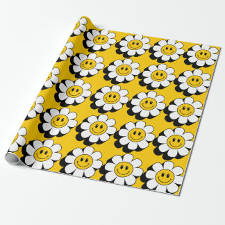 Smiley Blume Wrapping Paper Geschenkpapier