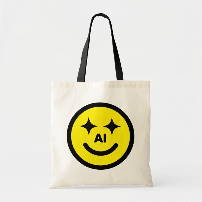 Smiley Face AI™ Tragetasche (Vorne)