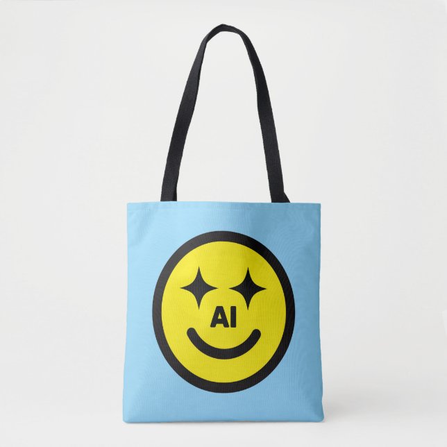 Smiley Face AI™ Tragetasche (Vorderseite)