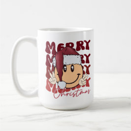 Smiley Frohe Weihnachten Kaffeetasse