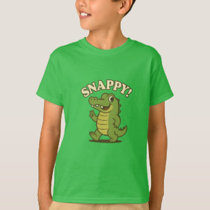Smiley Gator - Kinder Spaß Cartoon T - Shirt