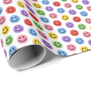 Smiley Geschenkpapier