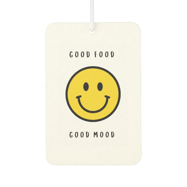 Smiley-Gesicht, Emoji-Gesicht  Autolufterfrischer (Vorderseite)