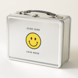 Smiley-Gesicht Geschenk, Emoji-Gesicht Metall Brotdose
