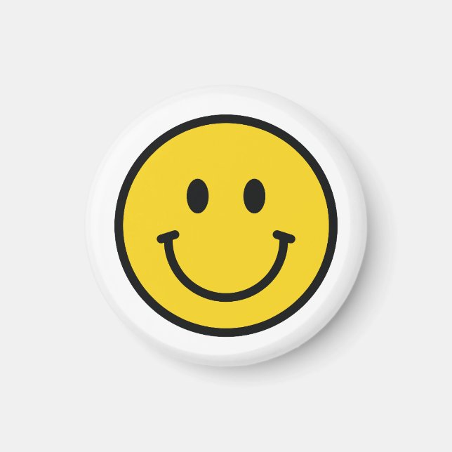 Smiley-Gesicht-Magnet. Lustiger Emoji  Magnet (Vorne)