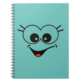 Smiley-Gesicht-Spiral-Foto-Notizbuch Notizblock
