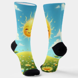 Smiley Happy Sunshine Socken