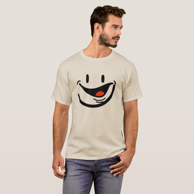 Smiley Men's Basic T - Shirt (Vorne ganz)
