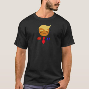 Smiley-Rote Krawatte Trump: 45/47 T-Shirt