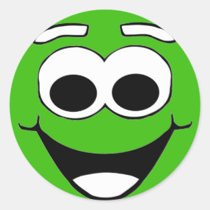 Smiley Runder Aufkleber