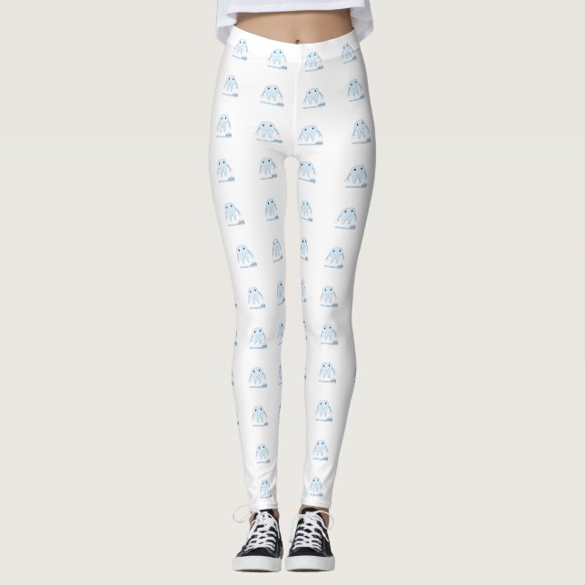 Smiley Teeth and Toothbrushes Leggings (Vorderseite)