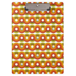 Smiley Vintage Retro Muster Nr. 02 Klemmbrett