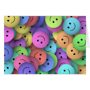 SMILIE COLLAGE HAPPY FACS FARBHAFTE BACKGRUNDS WA