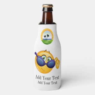 Smilie mit Sonnenbrille Flasche Cooler - srf Flaschenkühler