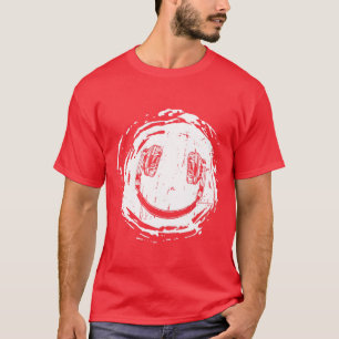 Smilie Musik Kopfhörer Mädchen T-Shirt