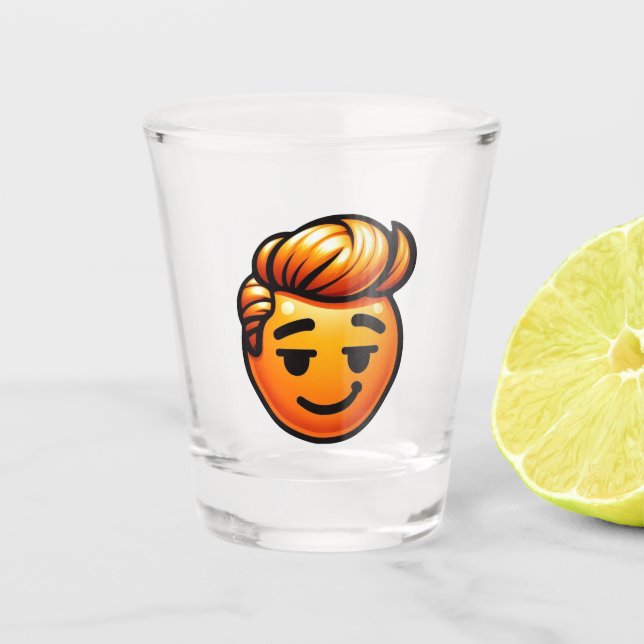 Smilin Donald Schnapsglas (Vorderseite)