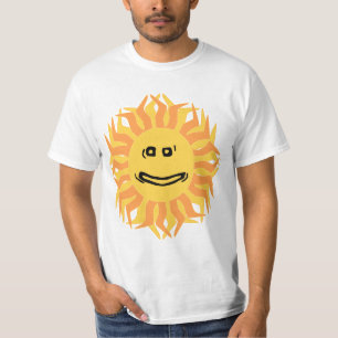 Smilin' Orange und Yellow Stylierung Sun T-Shirt