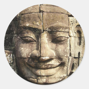 SMILING BUDDHA RUNDER AUFKLEBER