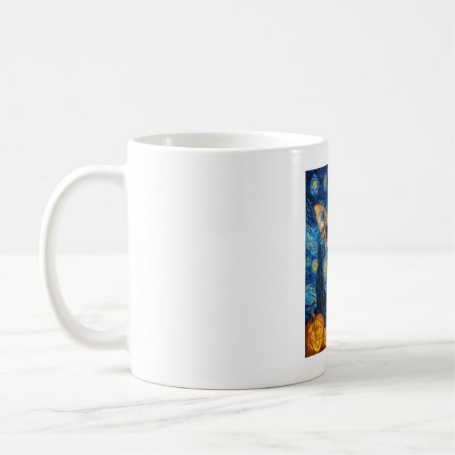 smiling chihuahua dog starry night by Van Gogh fin Kaffeetasse (Links)