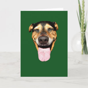 Smiling Dog Greeting Card (blank inside) Karte